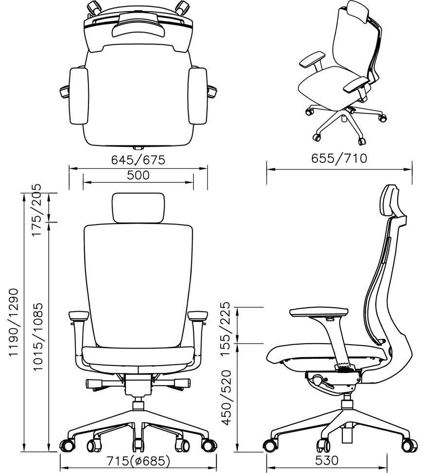 Ортопедическое кресло Falto TRIUM 11KALF-AL фото 6