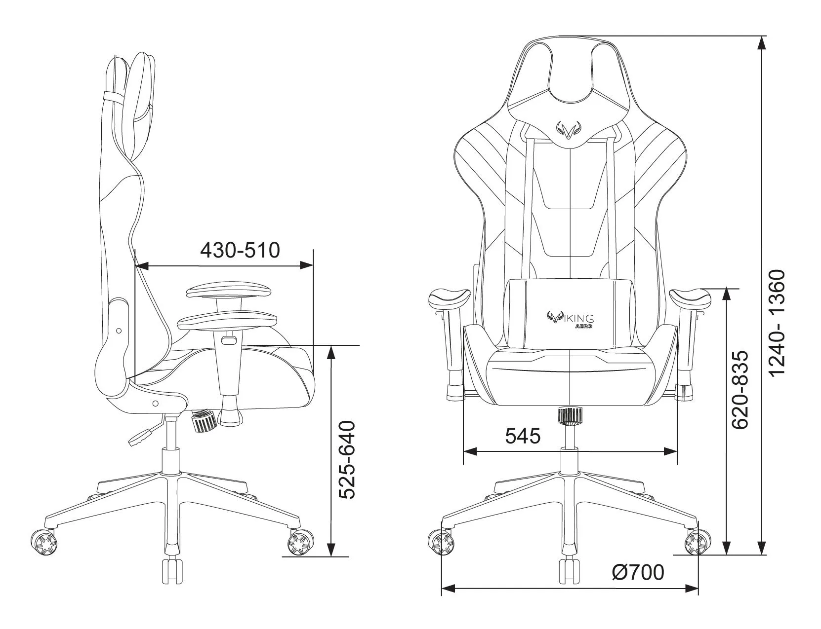 Игровое кресло Бюрократ VIKING 4 AERO фото 4