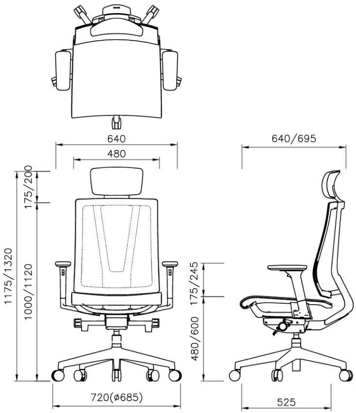 Ортопедическое кресло Falto G1 AIR фото 5