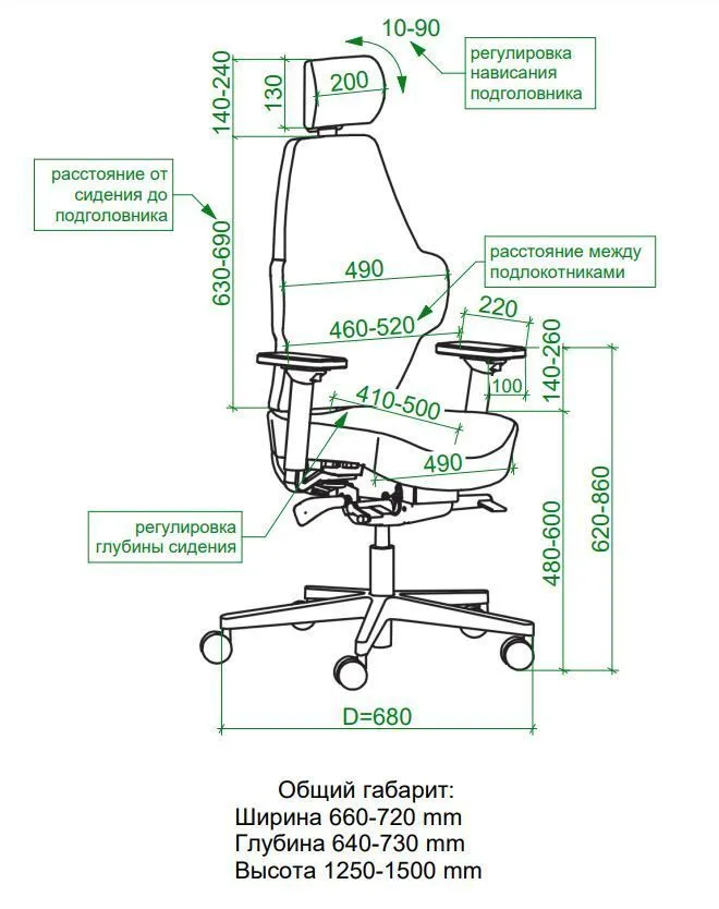 Ортопедическое кресло Falto SMART-S фото 5