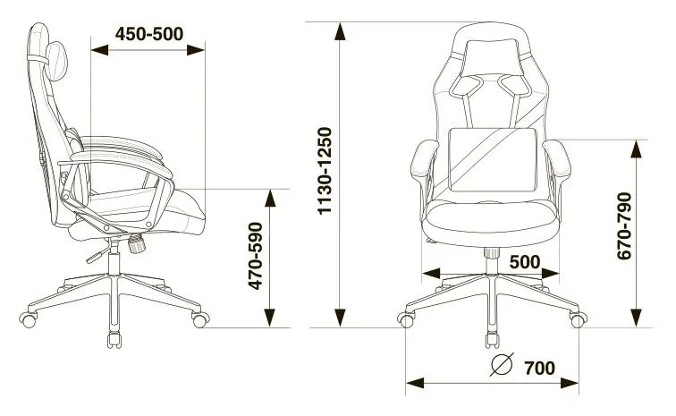 Игровое кресло Бюрократ DRIVER фото 6