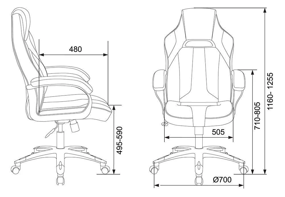 Игровое кресло Бюрократ VIKING 2 AERO фото 4