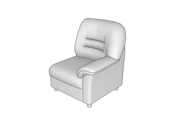 Секция 1-местная с прав. подлокотником Премьер P1R/L фото 3