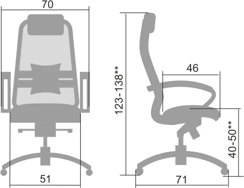 Кресло для руководителя Metta Samurai SL-1.04 фото 8
