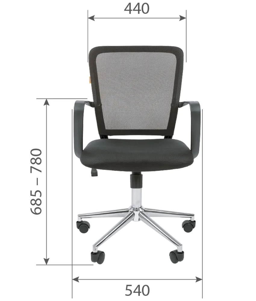 Кресло для оператора TAIPIT 698 Chrome фото 4