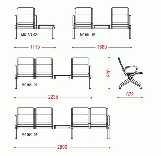 Четырехместная секция Aero PU 2П со столиком фото 2
