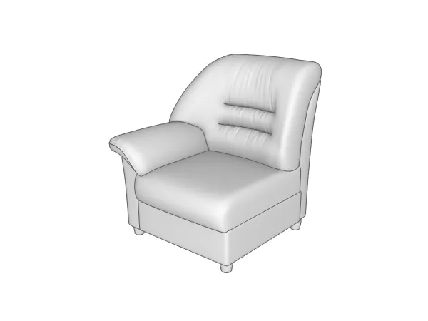 Секция 1-местная с прав. подлокотником Премьер P1R/L фото 2