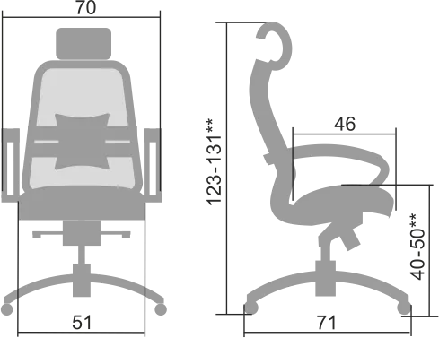 Кресло для руководителя Metta Samurai SL-2.04 фото 8